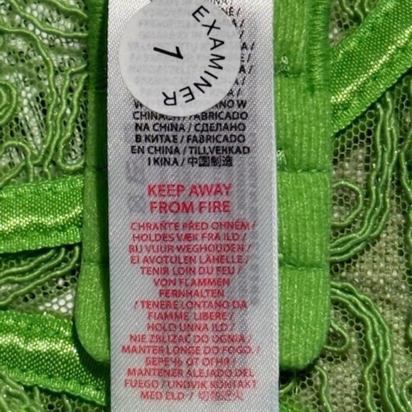 Bluebella Audrey Sheer Lace Non Padded Balcony Underwired Bra In Green 34D NWT - Picture 15 of 15